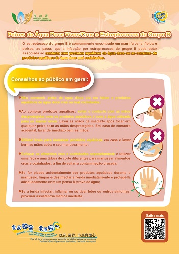 Peixes de Água Doce Vivos/Crus e Estreptococos do Grupo B (Para o Público em Geral)
