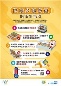 供應多餸飯盒的衛生指引 (海報)