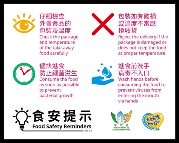 外賣食安提示小貼紙