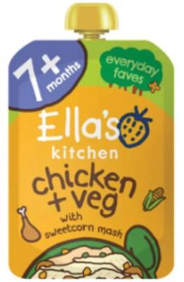 Ella’s Kitchen Brand Chicken and Veg with Sweetcorn Mash from France May Contain Furans and Methylfurans (Versão Inglesa)