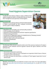 Food Hygiene Supervision Course